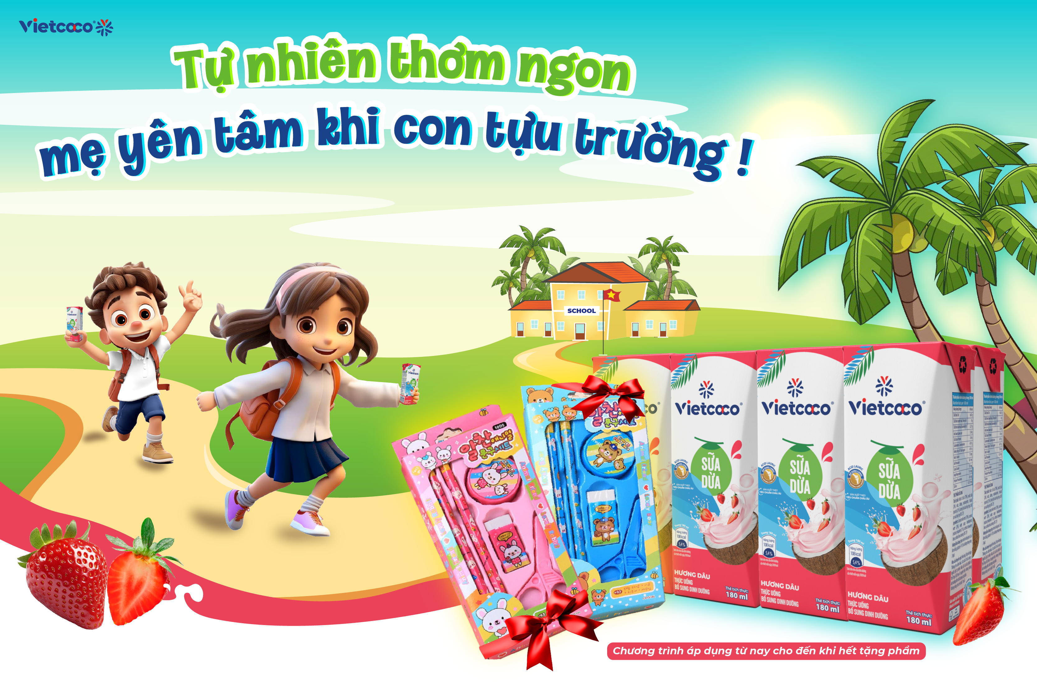 CHÍNH THỨC RA MẮT SỮA DỪA DÂU VIETCOCO!