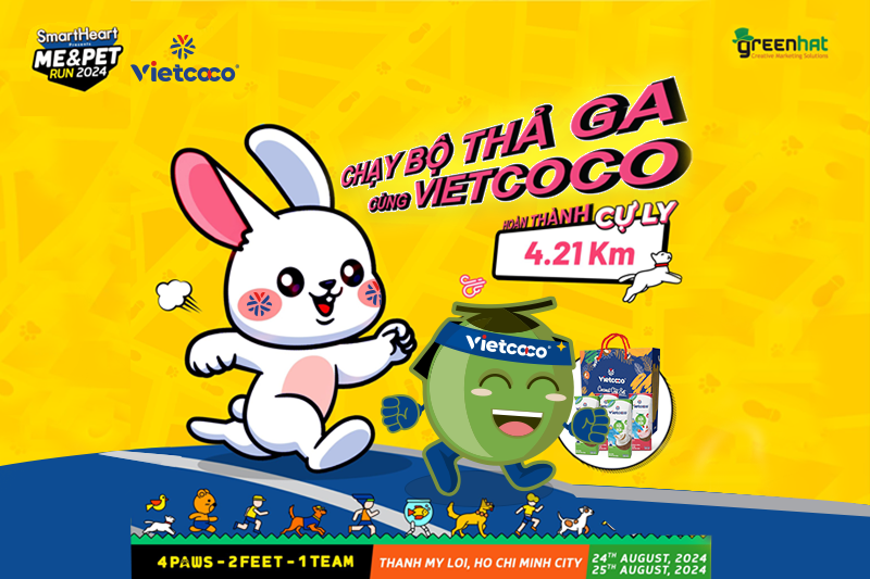 VIETCOCO HÂN HẠN ĐỒNG HÀNH CÙNG GIẢI CHẠY ME&PET RUN 2024!