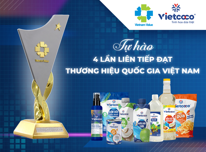 Chúc mừng Vietcoco 4 kỳ liên tiếp được vinh danh Thương hiệu quốc gia Việt Nam!