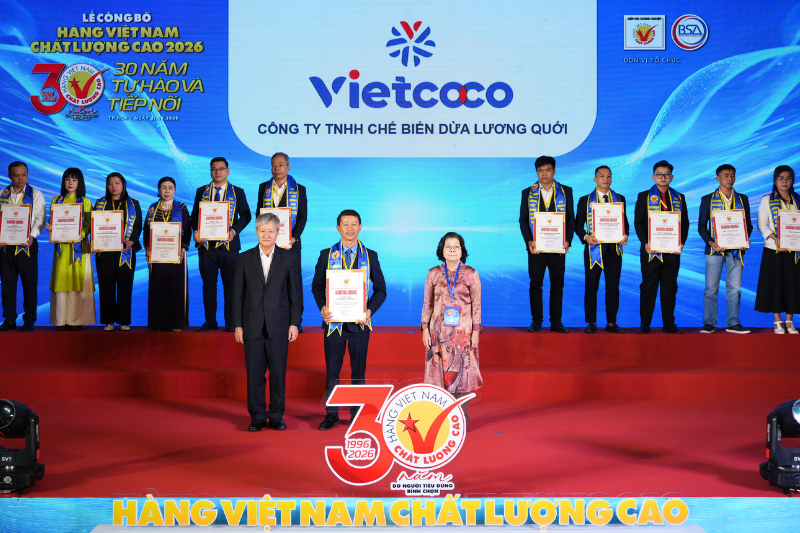 VIETCOCO ĐỒNG HÀNH CÙNG HÀNH TRÌNH 30 NĂM HÀNG VIỆT NAM CHẤT LƯỢNG CAO